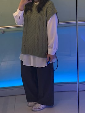 キャシーさん（レディース・160cm）の冬コーディネート