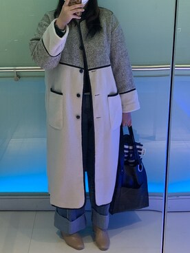「haco!（ハコ）のアイテム（ジャケット/アウター）」を使った、キャシーさん（レディース・160cm）の冬コーディネート