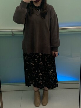 キャシーさん(レディース・160cm)の冬コーディネート