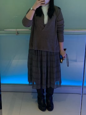 キャシーさん（レディース・160cm）の冬コーディネート