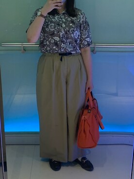 「Dickies（ディッキーズ）のアイテム（トートバッグ）」を使った、キャシーさん（レディース・160cm）の春コーディネート
