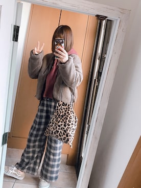 「Ifuru（イフル）のアイテム（ブルゾン）」を使った、まいまい◡̈⃝⑅さん（レディース・150cm）の秋コーディネート