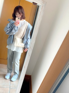 「apres jour（アプレジュール）のアイテム（ブルゾン）」を使った、まいまい◡̈⃝⑅さん（レディース・150cm）の春コーディネート