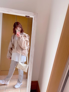 「apres jour（アプレジュール）のアイテム（マウンテンパーカー）」を使った、まいまい◡̈⃝⑅さん（レディース・150cm）の春コーディネート