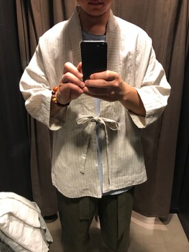 「アイテム（チャーム）」を使った、FEI-Fishさん（メンズ・172cm）の夏コーディネート