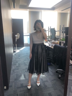 「STRAWBERRY-FIELDS（ストロベリーフィールズ）のアイテム（ワンピース）」を使った、shizukaさん（レディース・169cm）の夏コーディネート