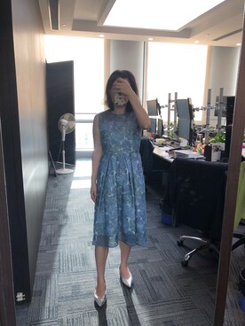 「GRACE CONTINENTAL（グレースコンチネンタル）のアイテム（ワンピース）」を使った、shizukaさん（レディース・169cm）の秋コーディネート