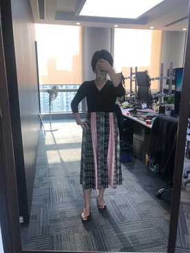 「GRACE CONTINENTAL（グレースコンチネンタル）のアイテム（ワンピース）」を使った、shizukaさん（レディース・169cm）の秋コーディネート