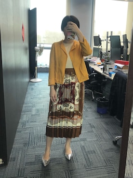 「beige，（ベイジ）のアイテム」を使った、shizukaさん（レディース・169cm）の秋コーディネート