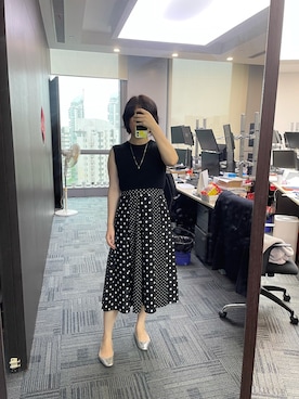 「STRAWBERRY-FIELDS（ストロベリーフィールズ）のアイテム（ワンピース）」を使った、shizukaさん（レディース・169cm）の夏コーディネート