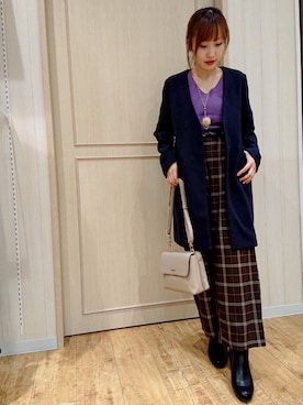 「やっぱりストリートが好き」｜「アイテム（チェスターコート）」を使った、himiさん（レディース・160cm）の秋コーディネート