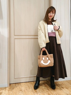 「やっぱりストリートが好き」｜「アイテム（チュニック）」を使った、himiさん（レディース・160cm）の秋コーディネート