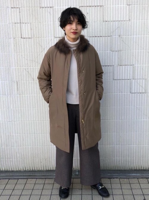 Higashi Green Label Relaxingのダウンジャケット コートを使ったコーディネート Wear