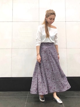 「COLONY 2139（コロニートゥーワンスリーナイン）のアイテム（スカート）」を使った、ぱくらんうんさん（レディース・160cm）の夏コーディネート