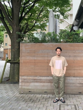 「CLANE（クラネ）のアイテム（トップス）」を使った、mskmsk41さん（メンズ・172cm）の春コーディネート