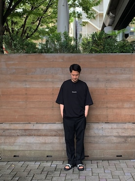 「markaware（マーカウェア）のアイテム（スラックス）」を使った、mskmsk41さん（メンズ・172cm）の春コーディネート