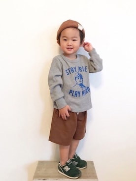 maakeeさん（キッズ・100cm）の秋コーディネート