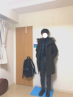「SEVENDAYS=SUNDAY（セブンデイズサンデイ）のアイテム（ダウンジャケット/コート）」を使った、あきさん（メンズ・170cm）の冬コーディネート