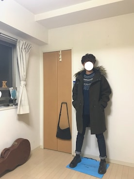 「SEVENDAYS=SUNDAY（セブンデイズサンデイ）のアイテム（ダウンジャケット/コート）」を使った、あきさん（メンズ・170cm）の冬コーディネート