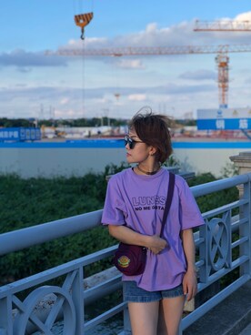 「quay（キー）のアイテム」を使った、Akaさん（レディース・157cm）の春コーディネート