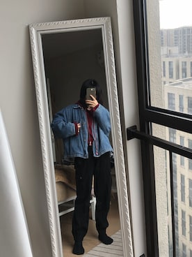 「PULL&BEAR（プルアンドベア）のアイテム（チノパンツ）」を使った、Akaさん（レディース・158cm）の春コーディネート