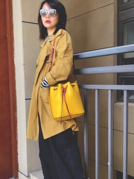 「COCCINELLE（コチネレ）のアイテム」を使った、Akaさん（レディース・158cm）の春コーディネート