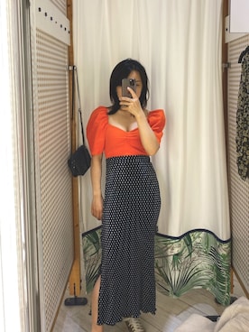 「PULL&BEAR（プルアンドベア）のアイテム（スカート）」を使った、Akaさん（レディース・158cm）の春コーディネート