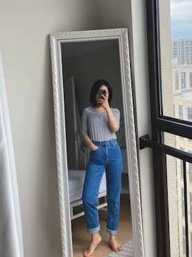 「Mo&Co.（モーアンドコー）のアイテム」を使った、Akaさん（レディース・158cm）の夏コーディネート