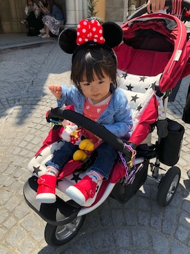 「GAP（ギャップ）の1969 マイ ファースト レギンス ジーンズ (ベビー)（デニムパンツ）」を使った、ひまぼーちゃんさん（キッズ・80cm）の秋コーディネート