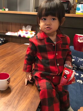 「ナイトウェア」｜ひまぼーちゃんさん（キッズ・80cm）の冬コーディネート