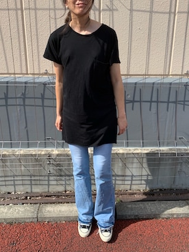 「PT（ピーティ）のアイテム（ピアス（両耳用））」を使った、achitaさん（レディース・168cm）の夏コーディネート