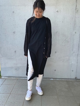 「via j（ヴィアジェイ）のアイテム（アクセサリー）」を使った、achitaさん（レディース・168cm）の春コーディネート