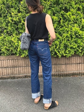 「701（ナナマルイチ）のアイテム」を使った、achitaさん（レディース・168cm）の夏コーディネート