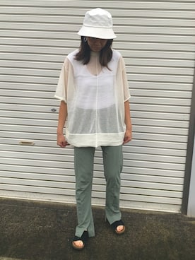 「via j（ヴィアジェイ）のアイテム（アクセサリー）」を使った、achitaさん（レディース・168cm）の夏コーディネート