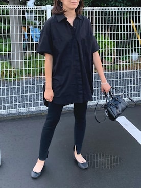 「スリットレギンス」｜achitaさん（レディース・168cm）の秋コーディネート
