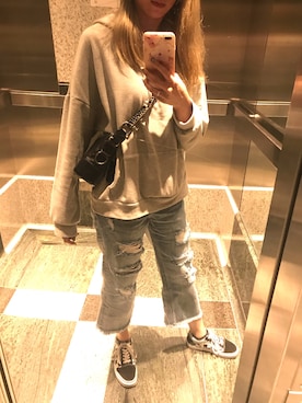 「5cm（ファイブシーエム）のアイテム（パンツ）」を使った、fayeaさん（レディース・165cm）の春コーディネート