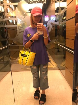 「5cm（ファイブシーエム）のアイテム（パンツ）」を使った、fayeaさん（レディース・165cm）の夏コーディネート