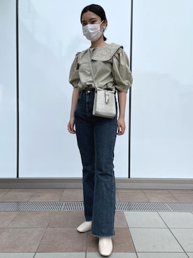 「attrayant（アティロン）のアイテム」を使った、R I K Oさん（レディース・161cm）の春コーディネート