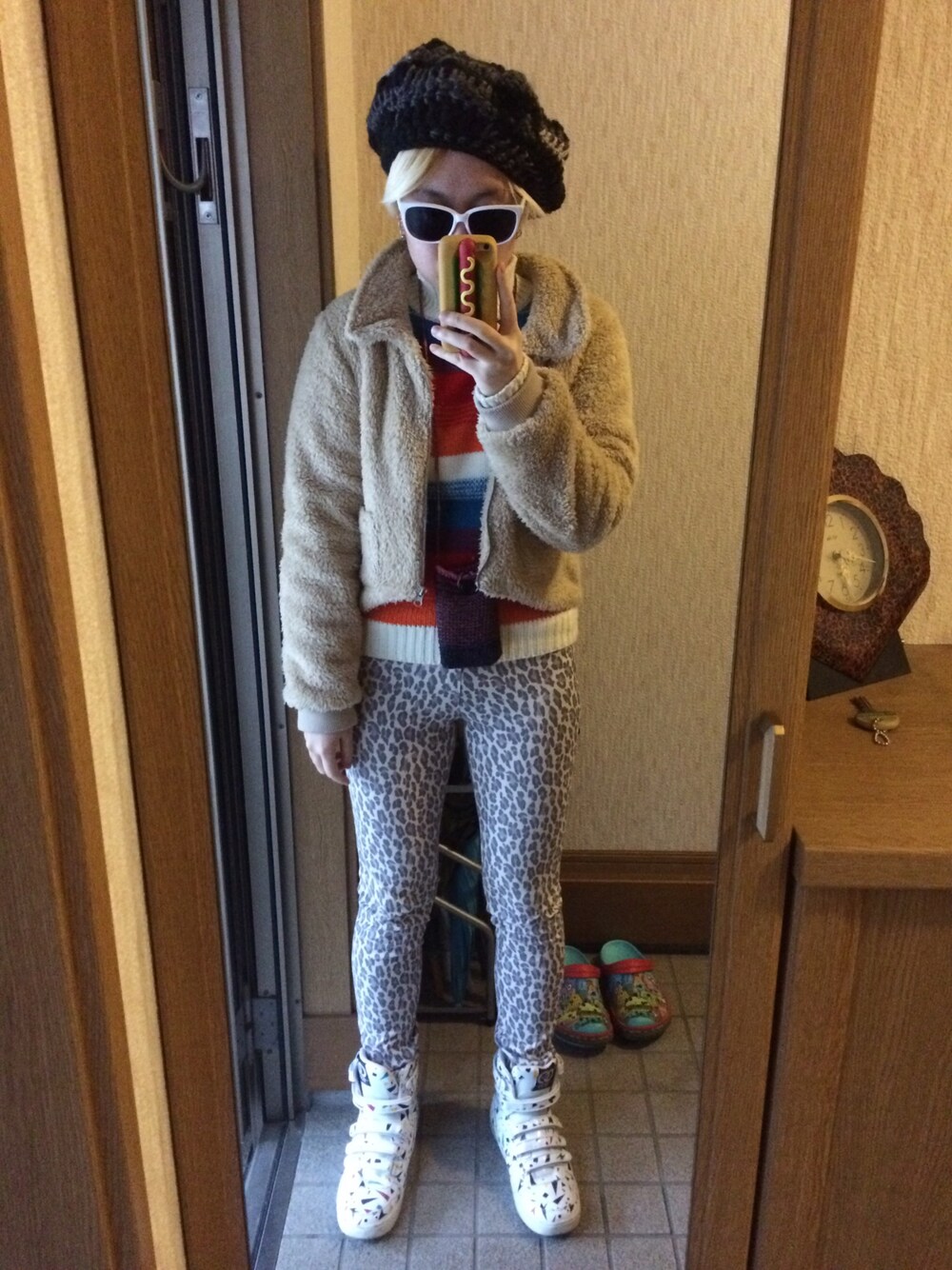 「COCOLULU、Avail、UNIQLO、handmade、ハンドメイド」｜「COCOLULUのアイテム（スニーカー、ホワイト系）」を使った、keiさん（メンズ・160cm）の秋コーディネートの1枚目の写真