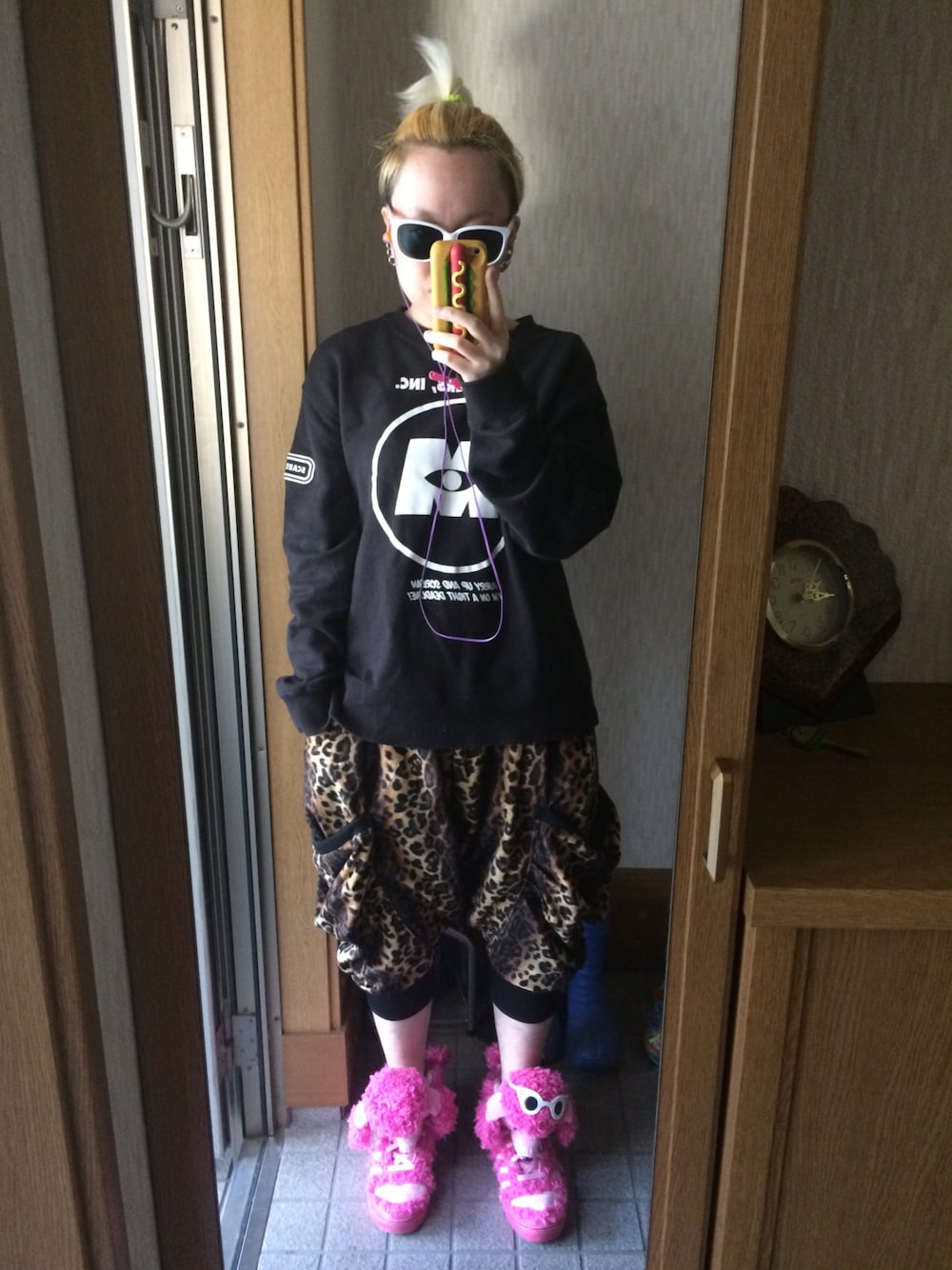 「adidas Originals by JEREMY SCOTT、Avail、古着、used」｜「adidas Originals by JEREMY SCOTTの【JEREMY SCOTT】JS PDL（スニーカー、ピンク系）」を使った、keiさん（メンズ・160cm）の秋コーディネートの1枚目の写真