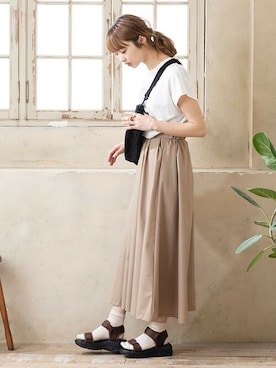 「welleg（ウェレッグ）のアイテム」を使った、kyonさん（レディース・163cm）の春コーディネート