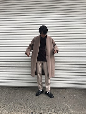 「JUNRED（ジュンレッド）のアイテム（その他アウター）」を使った、umesakiさん（メンズ・165cm）の冬コーディネート