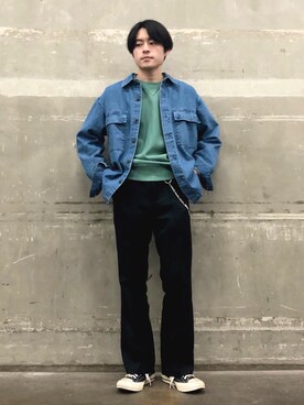 「JUNRED（ジュンレッド）のアイテム（財布/小物）」を使った、umesakiさん（メンズ・165cm）の春コーディネート