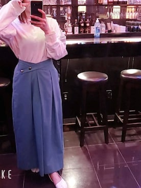 「KOBE LETTUCE（コウベレタス）のアイテム（バレエシューズ）」を使った、Yuriko  Tsuneokaさん（レディース・155cm）の春コーディネート