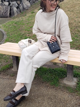 hannaさん（レディース・158cm）の冬コーディネート