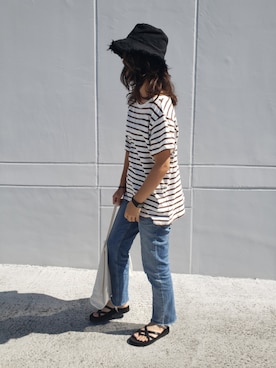 hannaさん（レディース・158cm）の夏コーディネート