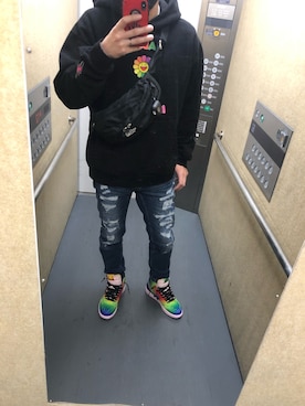 「スニーカーおじさん」｜hachi8さん（メンズ・175cm）の春コーディネート