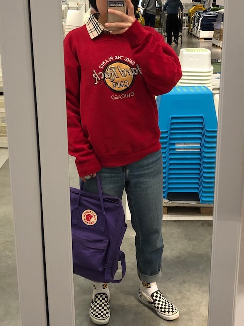 ｽｹｶﾞﾜ ﾅﾂﾈ Hard Rock Cafeのスウェットを使ったコーディネート Wear