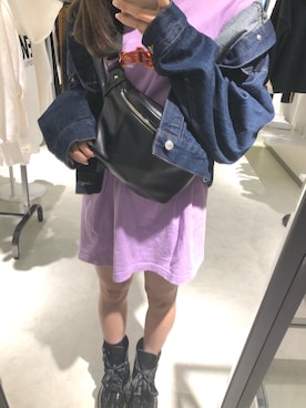 「x-girl_ootd」｜「アイテム（ブルゾン）」を使った、sumiさん（レディース・148cm）の秋コーディネート
