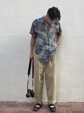 「BEAMS（ビームス）のアイテム（モカシン/デッキシューズ）」を使った、ftszkinさん（メンズ・165cm）の夏コーディネート